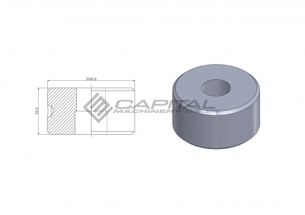 9023 Round Die Offset for Kingsland Iron Worker