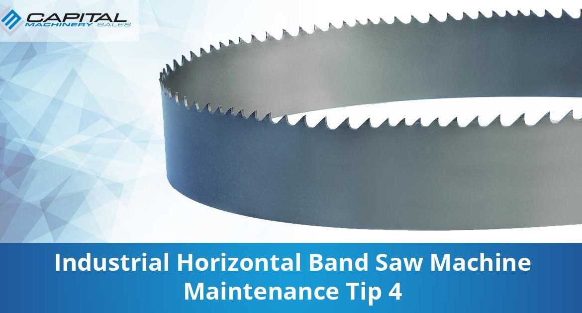 Industrial Horizontal Band Saw Machine Maintenance Tip 4 Capital Machinery Sales Blog Thumbnail