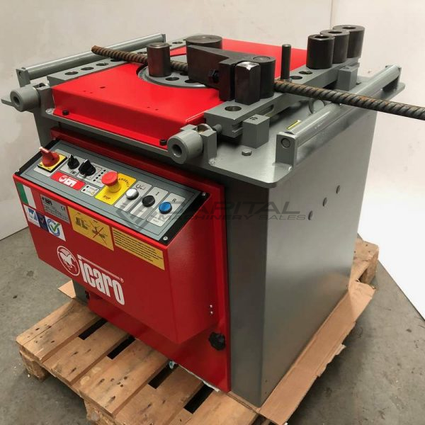 ICARO CP38/45 Combined Rebar Cutter And Bender With 5 Bend Angle Controller
