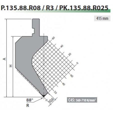 P135-88-R08 Rolleri Gooseneck Top Tool