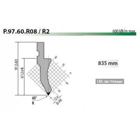 P97-60-R08 Rolleri Top Tool 60 Degree