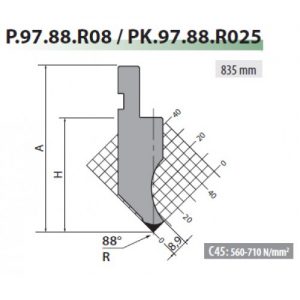 P97-88-R08 Rolleri Gooseneck Top Tool