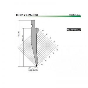 TOP175-26-R08 Rolleri Top Tool 26 Degree