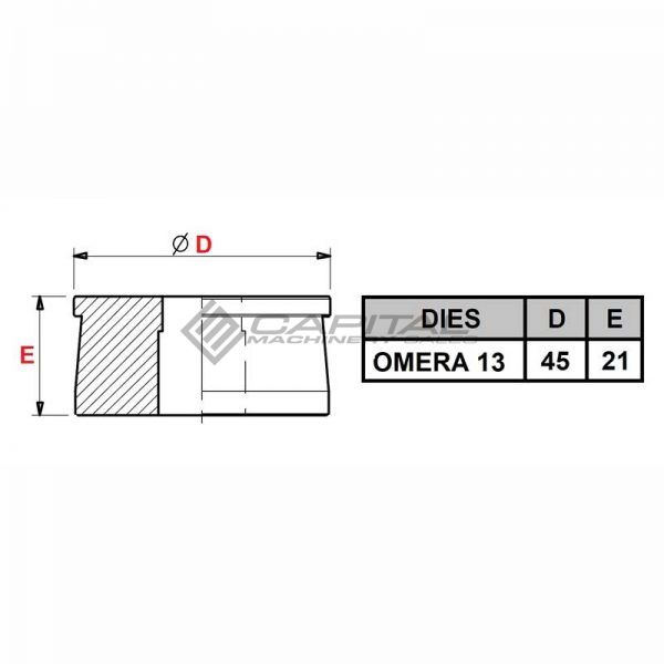 Omera 13 Square Die