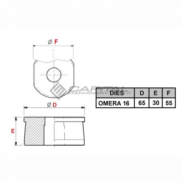 Omera 16 Square Die