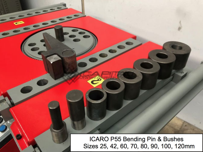ICARO P55 Rebar Bender With 4 Long Saddles & Digital Angular Controller