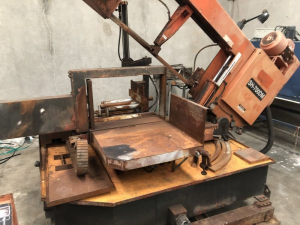 Used COSEN SH-700DM Semi Automatic Double Mitre Bandsaw