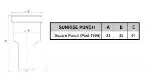 Sunrise square punch post 1999