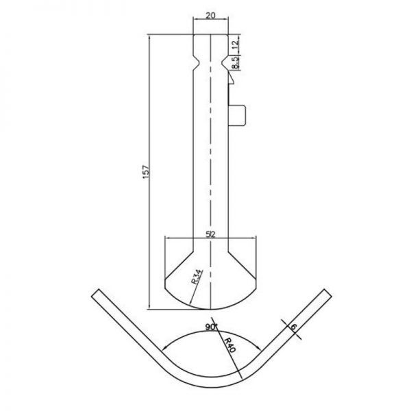 Wila Style Press Brake Tooling Top Punch 800mm