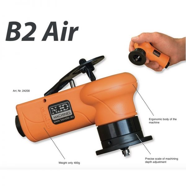 Blitzer NKO B2 AIR Pneumatic Hand-Held Deburring Beveling Machine