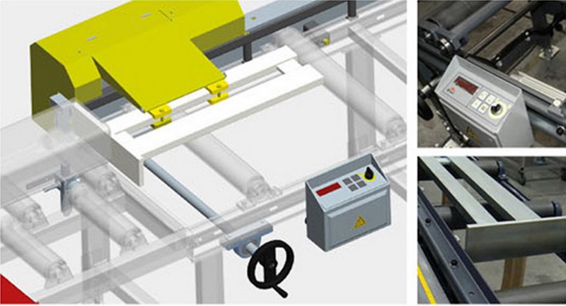 Xda Digital Material Stop With Hand Wheel And Pneumatic Brake