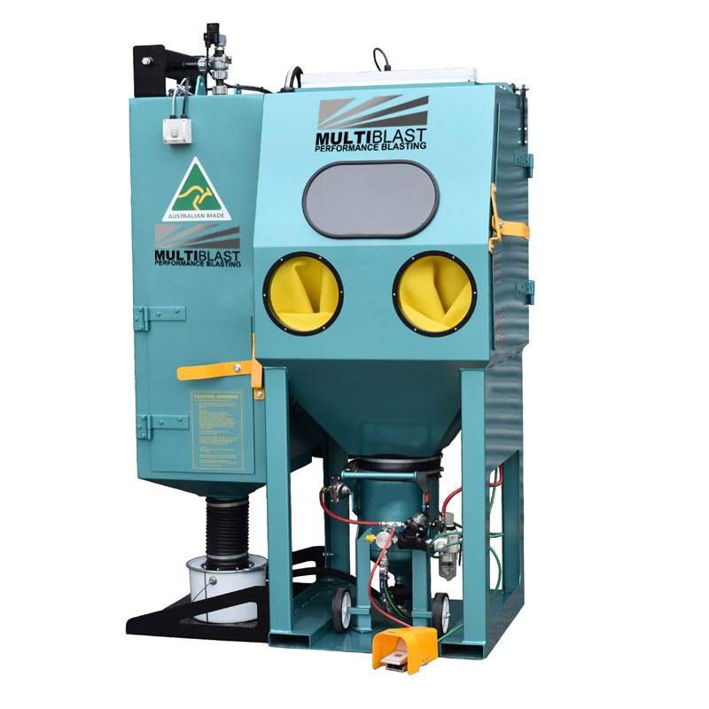 MultiBlast PRO800RP Pressure Sandblasting Cabinet C/W Reverse Pulse Dust Collector