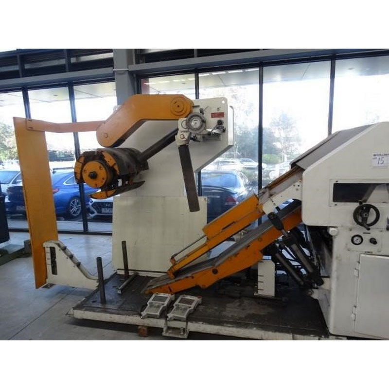 Used Aida Coil Straightening Machine Model LFG-600EI Coil Width 70-600mm Coil Thickness 0.5-5mm