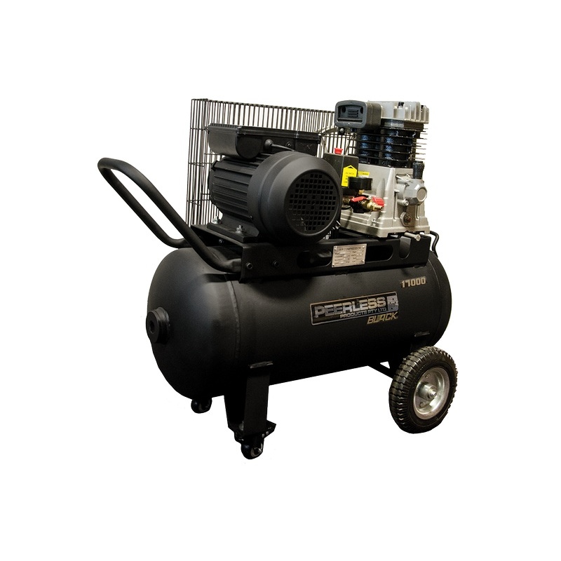 Peerless Black PB17000 Alloy Side by Side Air Compressor – 10CFM / 280LPM 15AMP