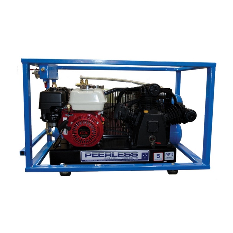 Peerless PHP15 High Pressure Petrol UTE MATE Air Compressor – 11CFM / 320LPM