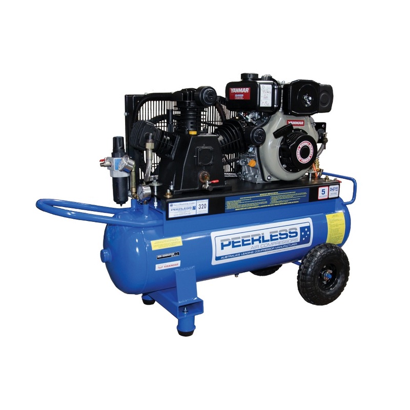 Peerless PHP15D High Pressure Diesel Air Compressor  – 11CFM / 320LPM