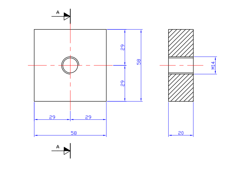 Icaro C26 Cutter Blade Size Dimension