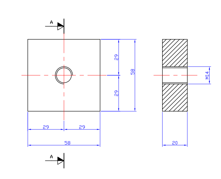 Icaro Cp38 45 Combined Shearing Blade Size Dimension