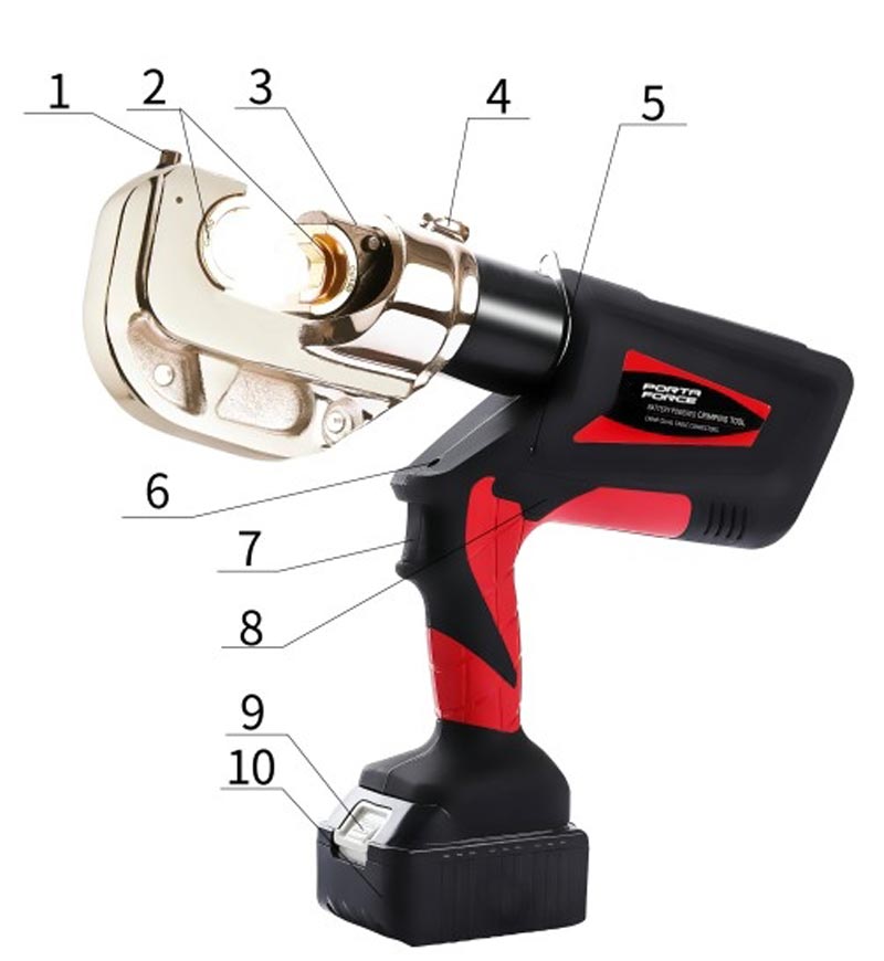 Portaforce Pfct400c Battery Powered Crimping Tools Parts