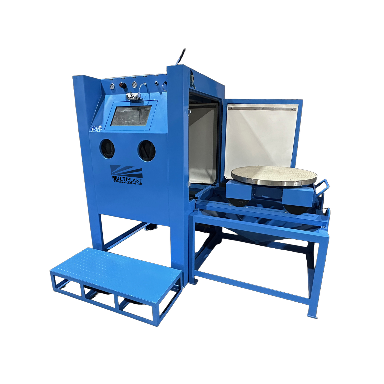 MultiBlast PRO1200W Wet Blasting Cabinet with Loading Station and Rotary Table MultiBlast PRO1200W Wet Blasting Cabinet with Loading Station and Rotary Table