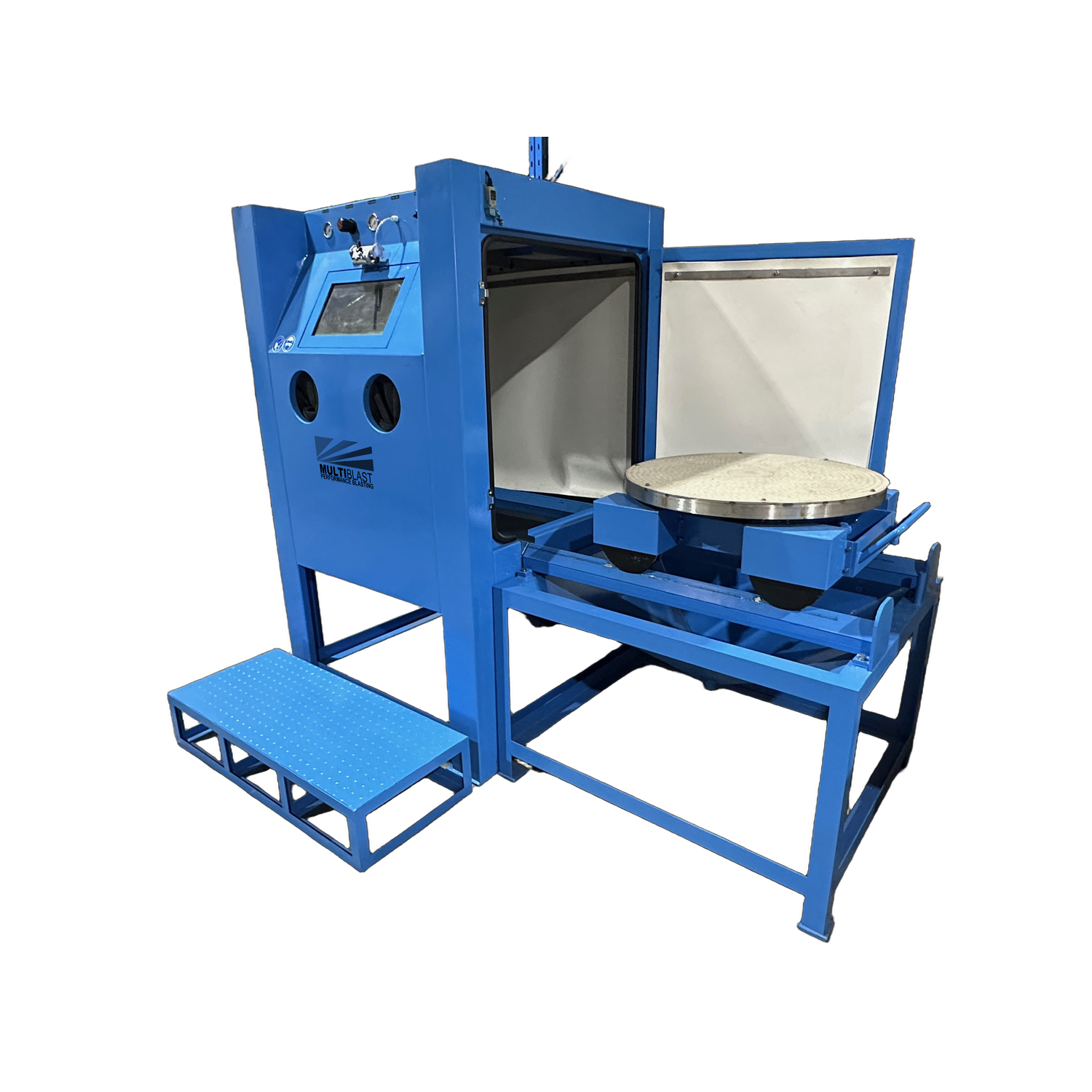 MultiBlast PRO1200W Wet Blasting Cabinet with Loading Station and Rotary Table MultiBlast PRO1200W Wet Blasting Cabinet with Loading Station and Rotary Table