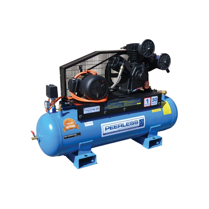 Peerless PHP30 Three Phase Air Compressor Belt Drive 5.5HP Vertical – for High Pressure – 30 CFM / 620 LPM