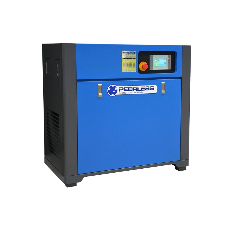 Peerless HQD10 Rotary Screw Air Compressor with Variable Speed Direct Drive 10HP Basemount Only 12 Bar – 30 CFM / 850 LPM