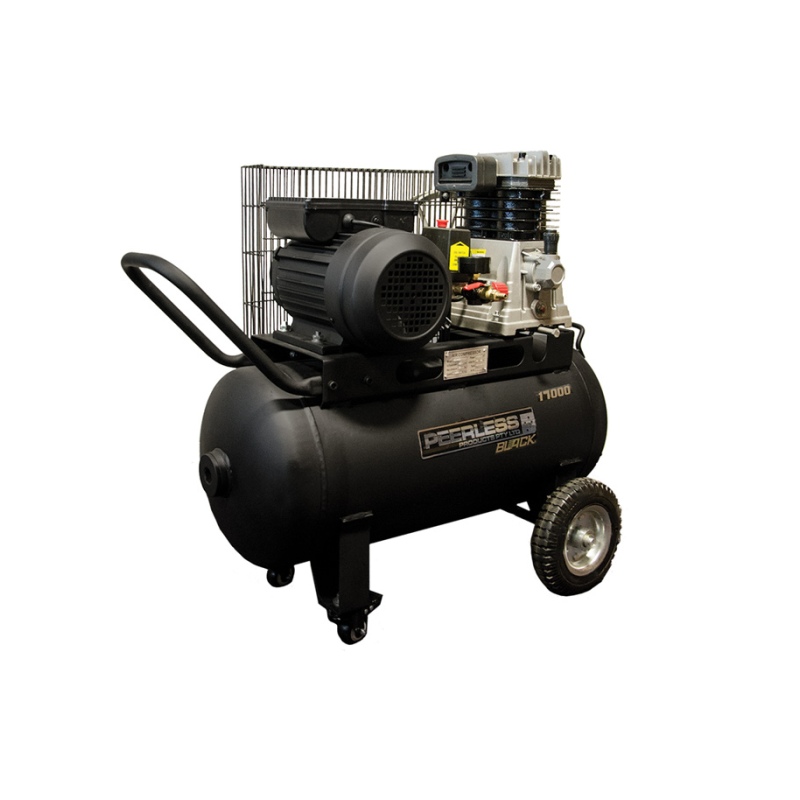 Peerless PB17000 Single Phase Air Compressor Belt Drive 3HP Portable – 14 CFM / 280 LPM