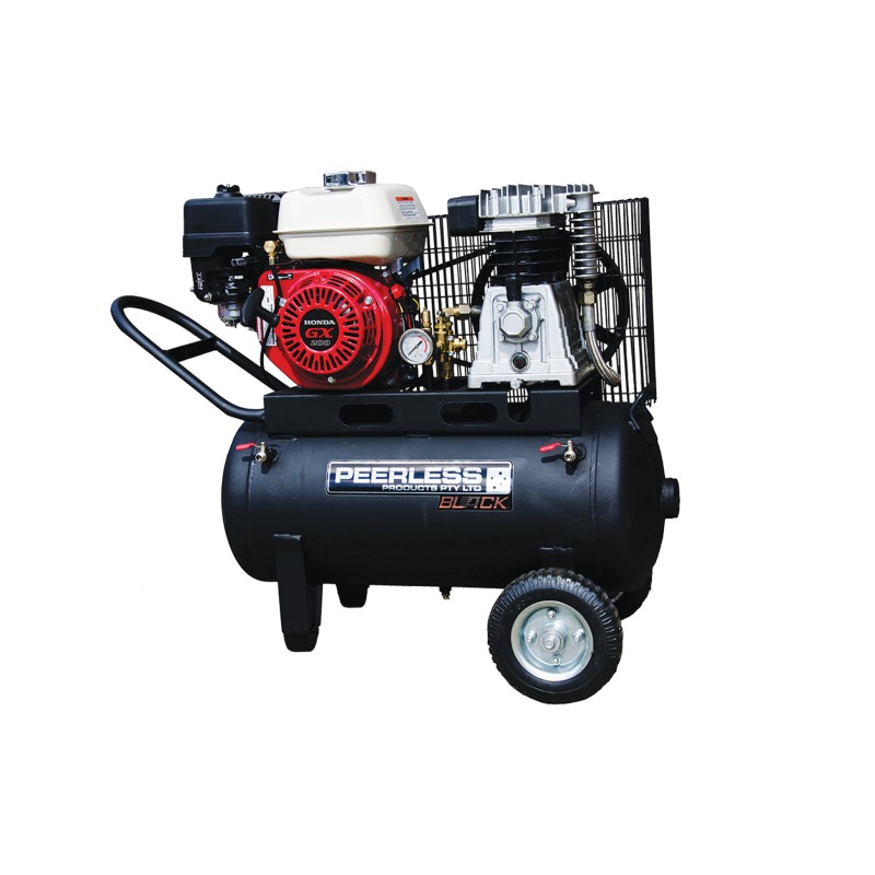 Peerless PB17000 Petrol Air Compressor Belt Drive Portable – 17 CFM / 320 LPM