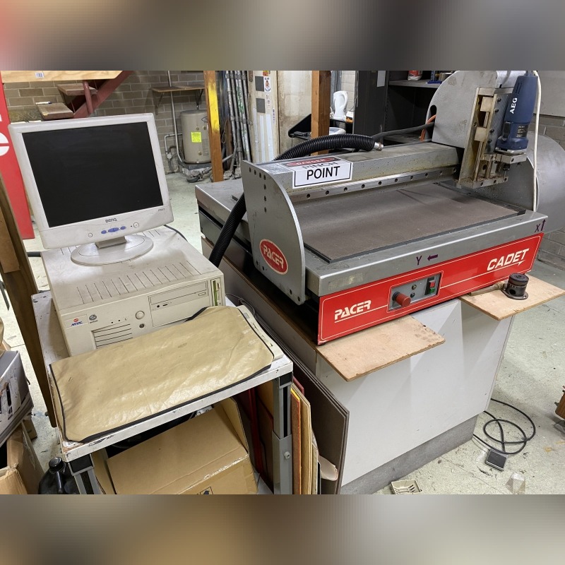 Used Pacer Cadet CNC Router with PC