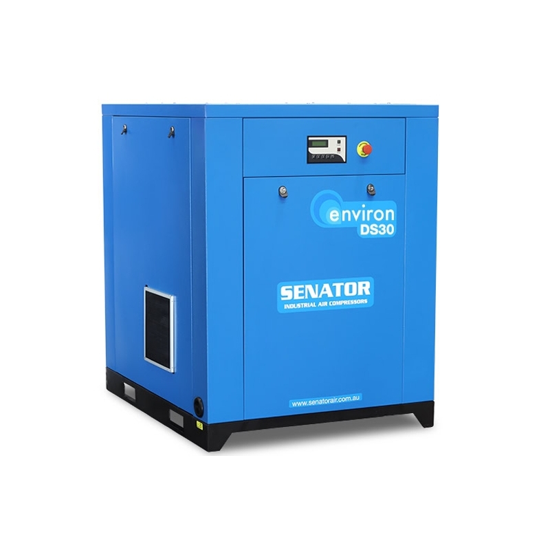 Senator DS30 Rotary Screw Air Compressor – 30 kW 8/10/13 bar – 184 CFM / 5210 LPM – Base Mounted