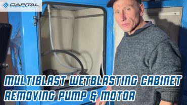 MultiBlast Wet Blasting Cabinet Removing Pump & Motor MultiBlast Wet Blasting Cabinet Removing Pump & Motor