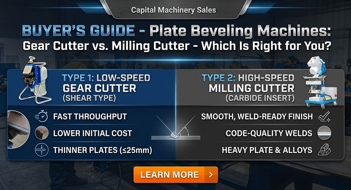 Buyers Guide Plate Beveling Machines Gear Cutter Vs Milling Cutter