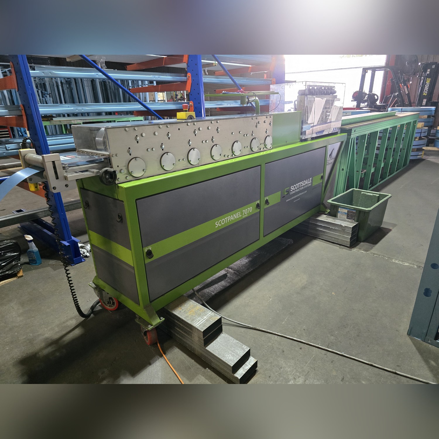 Used 70mm Scottsdale 7070G2 Rollforming Machine and Software 2022 Model Used 70mm Scottsdale 7070G2 Rollforming Machine and Software 2022 Model