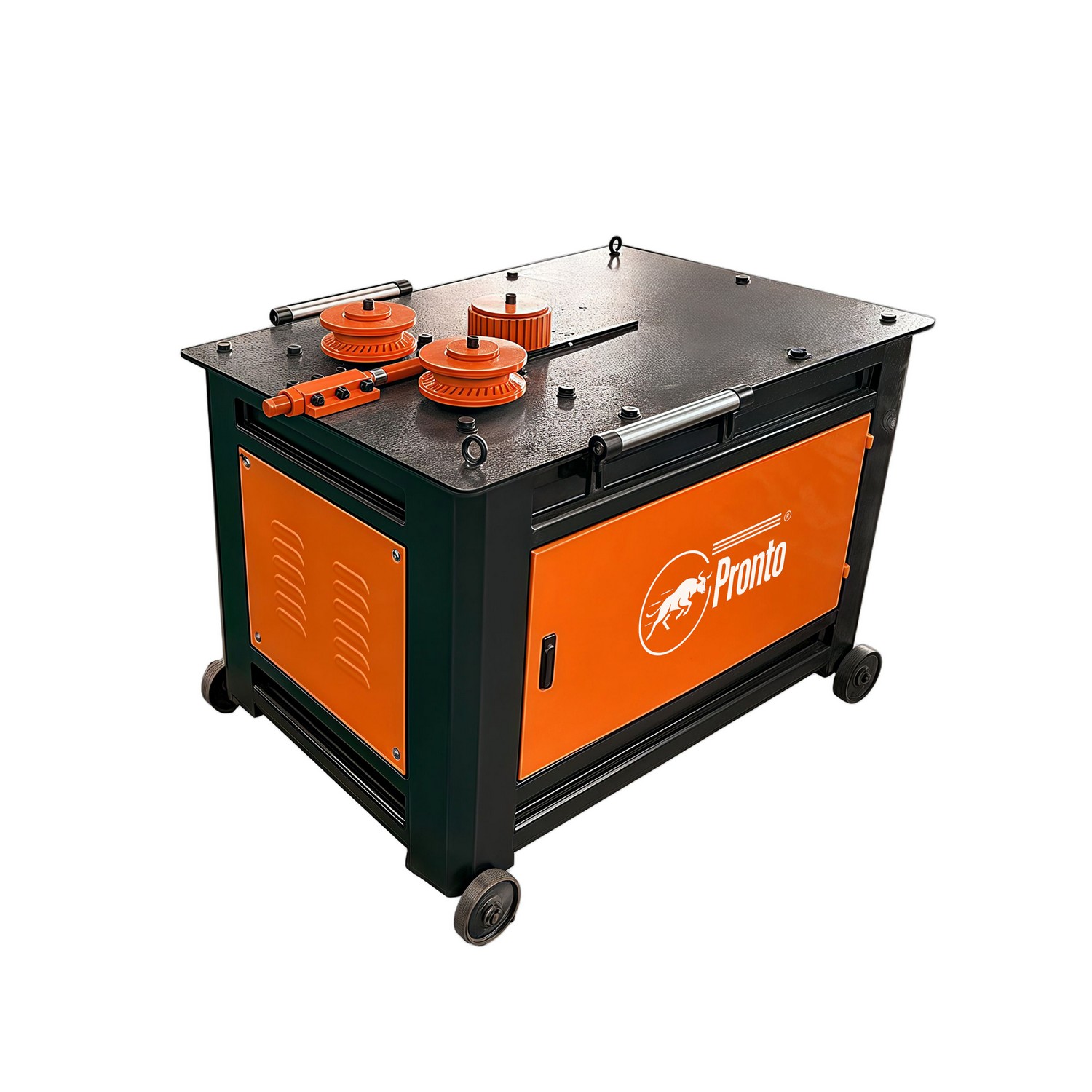Pronto SB32 Rebar Spiral Bending Machine – Heavy Duty Steel Bar Spiral Bender – 32mm Capacity with Control Cabinet Touchscreen Pronto SB32 Rebar Spiral Bending Machine – Heavy Duty Steel Bar Spiral Bender – 32mm Capacity with Control Cabinet Touchscreen