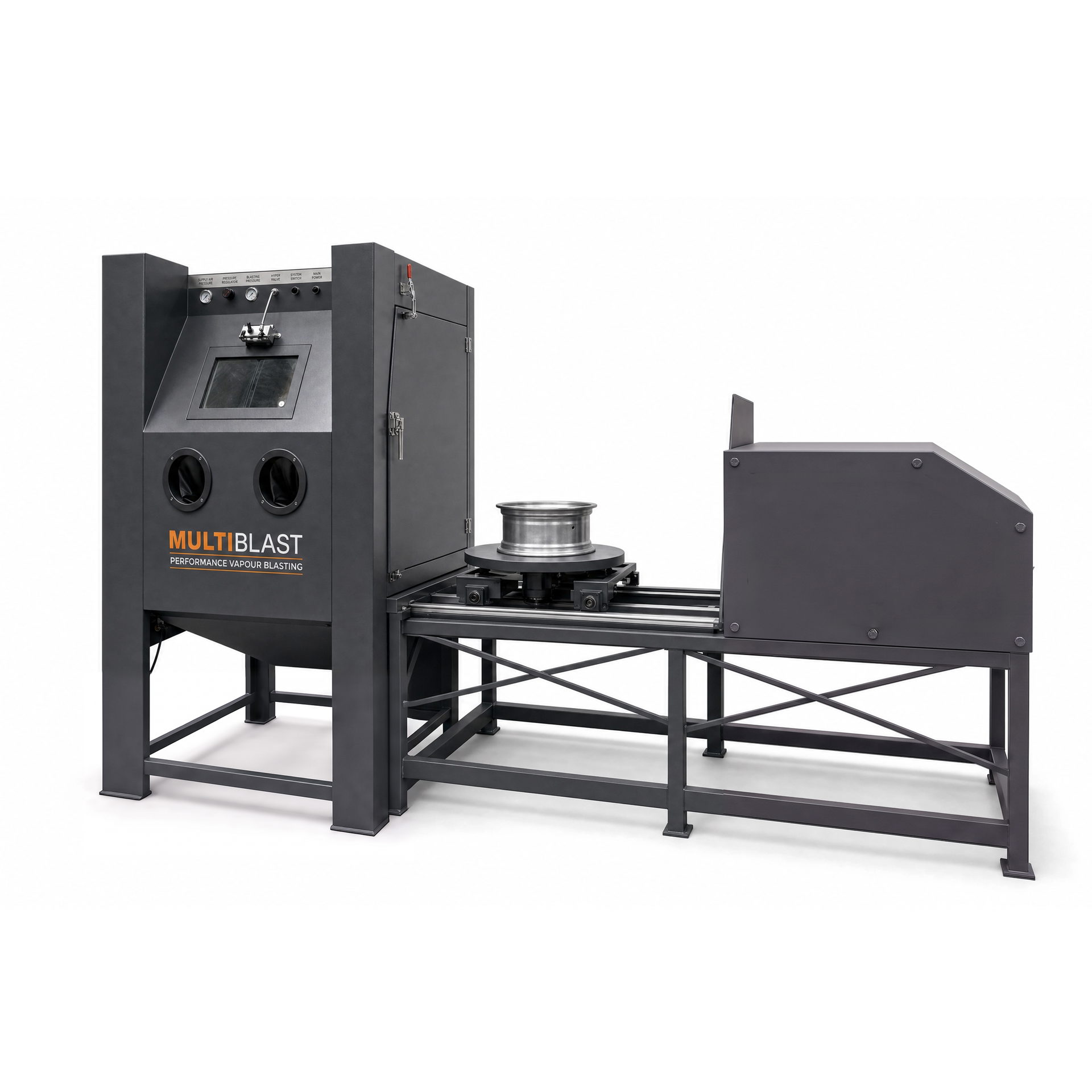 MultiBlast PRO1200WA Automatic Turntable Wet Blasting Cabinet MultiBlast PRO1200WA Automatic Turntable Wet Blasting Cabinet