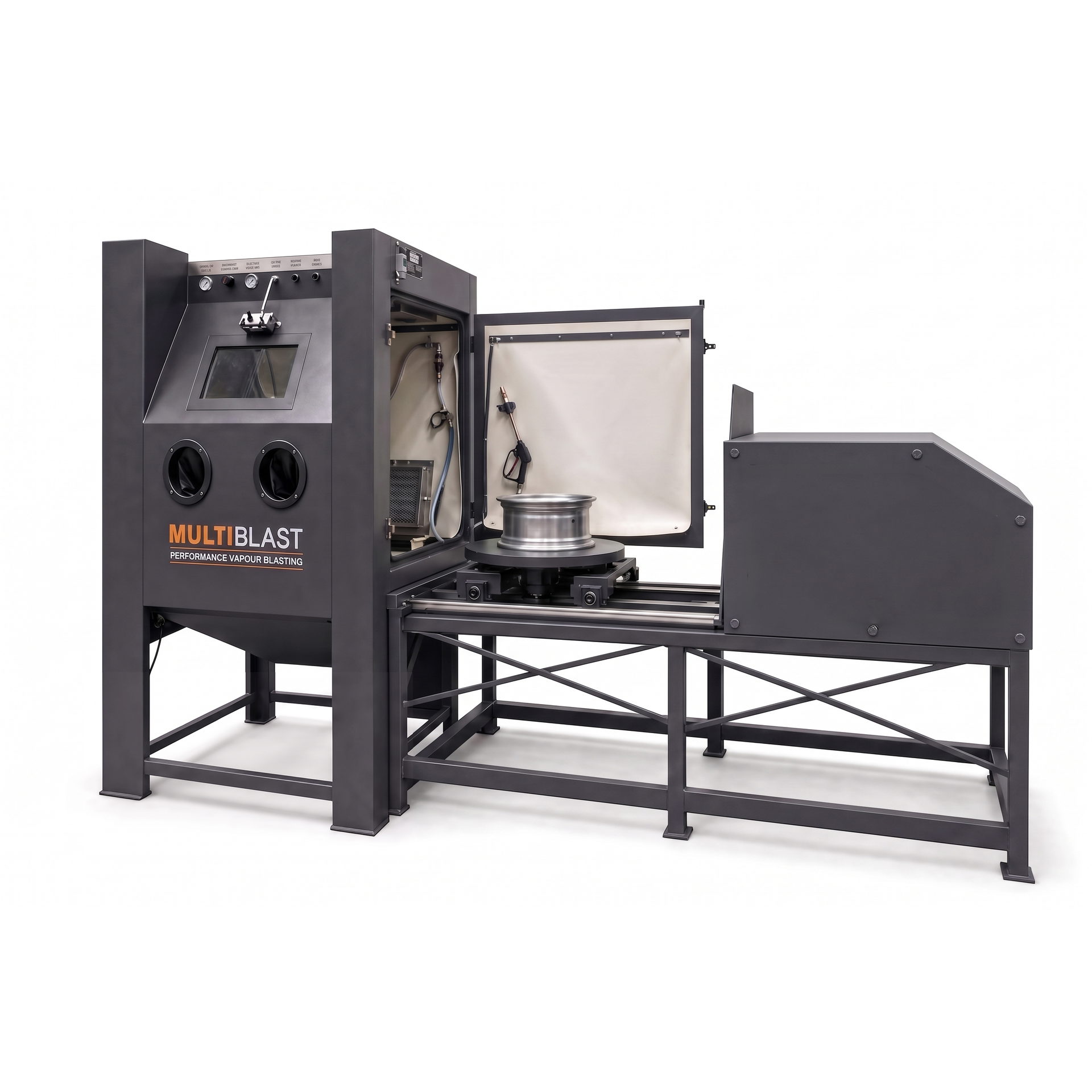 MultiBlast PRO1200WA Automatic Turntable Wet Blasting Cabinet MultiBlast PRO1200WA Automatic Turntable Wet Blasting Cabinet