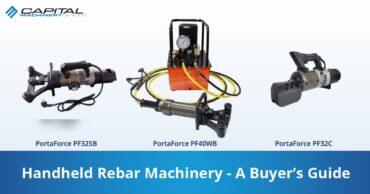 Handheld Rebar Machinery Buyer's Guide, PortaForce PortaForce PF32SB, PF40WB and PF32C portable rebar benders and cutter